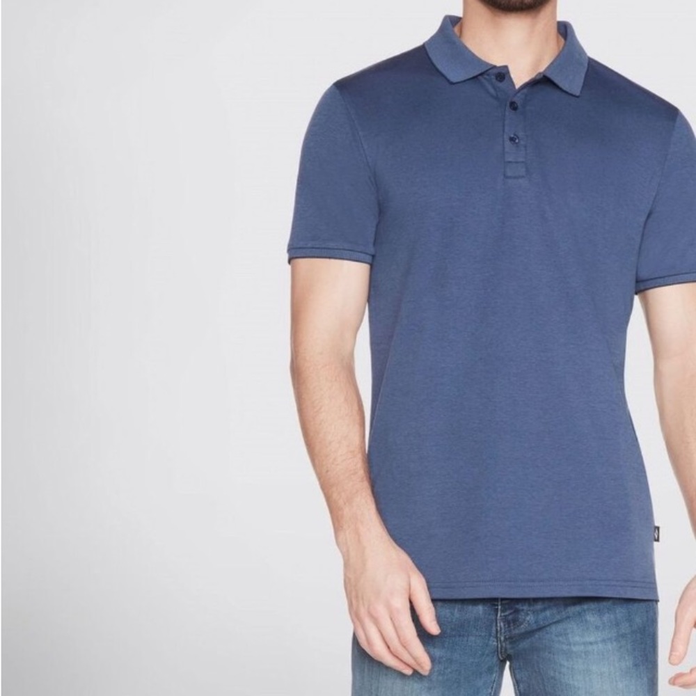 ⛳️GOLF MEN'S Skechers Off Duty Polo Shirt | Blue | Like New Condition | Medium
